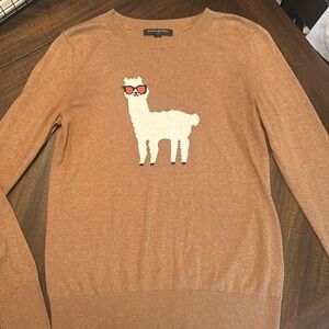 BOGO Banana Republic llama cotton tan light sweater size SP